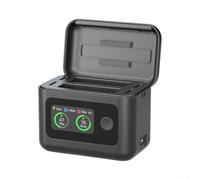 Custodia di ricarica a due vie da 27 W per fotocamera d'azione per batteria | Ingresso 27 W, schermo LED mostra lo stato di carica, 0-80% in 35 minuti, per insta360 X6, sicuro e veloce