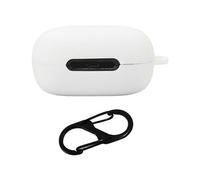 Custodia di ricarica compatibile con auricolari Bluetooth Soundcore C30i (bianca) con fibbia