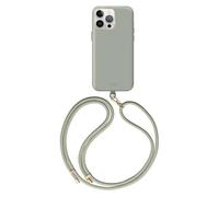 Custodia di ricarica magnetica UNIQ per iPhone 15 Pro, colore salvia.