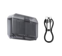 Custodia di ricarica simultanea a 2 batterie ricarica rapida con ricarica della batteria della fotocamera a LED