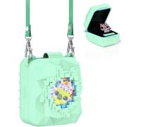 Custodia digitale per animali domestici in silicone per Bitzee Magicals, antiurto, antigraffio, con accessori per corda, adatta per Bitze Magicals (verde menta)