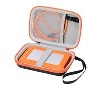 Custodia disco rigido esterno per LaCie Rugged Mini da 1 TB/2 TB/4 TB/5 TB - Supporto portatile per dischi rigidi per computer Mac e PC con cavo USB 3.0 e 2.0 e schede SD