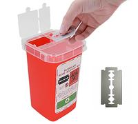 Custodia Dispenser per Lame di Rasoio, Piccolo Contenitore Portatile per Oggetti Taglienti, Custodia per Lame di Rasoio per Riporre Lame di Rasoio di Sicurezza, Custodia per