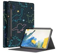 Custodia divertente con dinosauri per Samsung Galaxy Tab S9 FE 5G 11"/Galaxy Tab S9 11" 2023, angoli di visualizzazione multipli custodia con supporto S Pen Auto Sleep/Wake per Galaxy Tab S9 FE