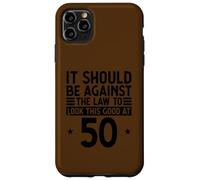Custodia divertente per iPhone 11 Pro Max per 50° compleanno contro la legge per guardare bene a 50