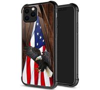 Custodia DJSOK Compatibile con iPhone 12 Pro Max Case Eagle American Flag Case per iPhone 12 Pro Max Case per Man Boys Girls Shock Auroof Aipro Rugge