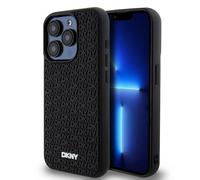 Custodia DKNY 3D in gomma nera per iPhone 15 Pro
