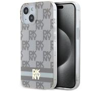Custodia DKNY Checkered Mono Pattern MagSafe per iPhone 14, beige - Nouvo