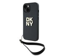 Custodia DKNY Hardcase Wrist Strap per iPhone 15 Plus, nera - Nouvo