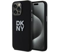 Custodia DKNY per iPhone 15 Pro 6.1 nero Custodia rigida Liquid Silicone Metal Logo - Nouvo