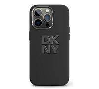 Custodia DKNY per iPhone 16 6.1 nero Custodia rigida Liquid Silicone Metal Logo - Nouvo