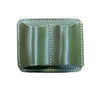 Custodia doppia in pelle PU stile retrò con funzionalità di apertura facile da aprire e chiudere per il posto di lavoro, doppia tasca portapenne, organizer con clip doppia