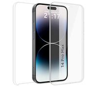 Custodia doppia trasparente Pc + TPU Full Body 360 compatibile con iPhone 14 Pro MAX (6.7)