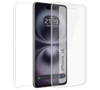 Custodia doppia trasparente Pc + TPU Full Body 360 per iPhone 16 (6.1)