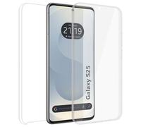 Custodia doppia trasparente Pc + TPU Full Body 360 per Samsung Galaxy S25 5G