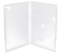 50 CUSTODIE SINGOLE CLEAR DVD Case 14 MM per CD DVD -R per verbatim BOX25-M