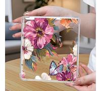 Custodia ebook con motivo floreale e farfalle in acquerello romantico, una custodia bella per Kobo Clara Color/BW 2024, Kobo Clara 2E, Kobo Libra Color 2024, Kobo Libra 2, Kindle Paperwhite, realizzat