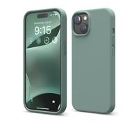 Custodia elago compatibile con iPhone 15, custodia in silicone liquido, custodia protettiva integrale antiurto, sottile, antigraffio, fodera in m