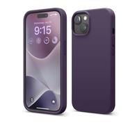 Custodia elago compatibile con iPhone 15, custodia in silicone liquido, custodia protettiva integrale antiurto, sottile, antigraffio, fodera in m