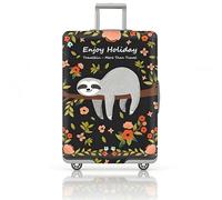 Custodia elastica con chiusura lampo, copertura universale lavabile in poliestere per valigia da viaggio 18-32 pollici, 4 misure (S-XL), Nero , m, Omicidi