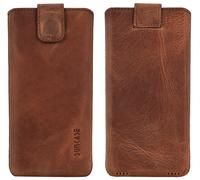 Custodia Esclusiva In Vera Pelle Suncase Per Smartphone Olympia Neo