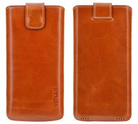Custodia Esclusiva In Vera Pelle Suncase Per Smartphone Olympia Neo