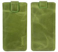Custodia Esclusiva In Vera Pelle Suncase Per Smartphone Olympia Neo