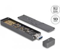 Custodia esterna Delock per SSD M.2 NVMe PCIe o SSD SATA con connettore USB 10 Gbps Tipo A NEW