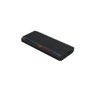 Custodia esterna per hard disk M.2 NGFF/NVMe, connettività USB 3.1 Gen 2 tipo C, illuminazione RGB, compatibile con più sistemi operativi, design portatile e robusto, ideale per trasferimenti da a