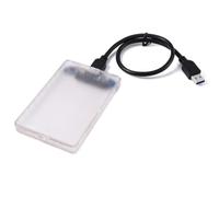 Custodia Esterna Trasparente per Disco Rigido 2,5 Pollici USB 3.0 | ABS Installazione senza Attrezzi, Supporto Sata Iii 6 Gbit/s, per Clonazione e Riuso di Unità