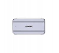 Custodia esterna Unitek S1242AGY M.2 NVMe USB4 Alluminio Grigio con ventola