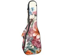 Custodia estetica per ukulele a forma di fungo, borsa imbottita per ukulele da concerto da 58 cm, impermeabile e durevole, Multicolore 09, 25.9x9x3.1in/66x23x8cm, Organizer per borse