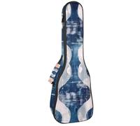 Custodia estetica per ukulele floreale con farfalle e fiori di campo, borsa imbottita per ukulele da concerto da 58 cm, impermeabile e durevole, Multicolore 10., 25.9x9x3.1in/66x23x8cm, Organizer per