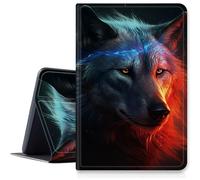 Custodia Fantasy Art Wolf per Samsung Galaxy Tab A7 Lite 8,7" modello 2021 (SM-T220/T225/T227), custodia in pelle PU con supporto pieghevole per Galaxy Tab A7 2020