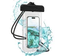 Force Case Custodia impermeabile rinforzata IPX8 per smartphone con laccetto da collo, Trasparente