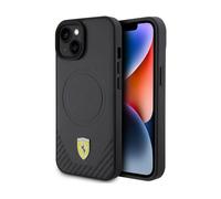 CG MOBILE Ferrari FEHMP15SPTEK Hülle für iPhone 15 6.1" Schwarz hardcase Carbon Metal Logo