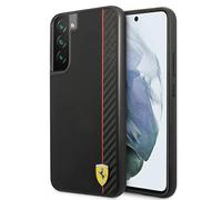 Ferrari FESAXHCS22MBK Custodia On Track Carbon Stripe, Nero - Galaxy S22+