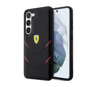 Custodia Ferrari Hot Stamp Lines, nera - Galaxy S23