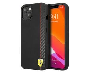 Custodia Ferrari per iPhone 13 mini 5,4 Nero On Track Carbon Stripe - Nouvo