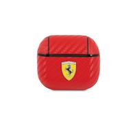 Custodia Ferrari PU Carbon On Track per Airpods 3 rossa - FESA3CARE