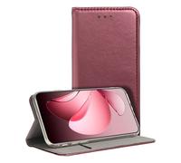 Custodia Flip Cover COOL per Oppo Reno 13 Pro 5G, colore Borgogna liscio