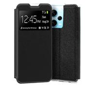 Custodia Flip Cover liscia nera fresca per Xiaomi Redmi Note 12 Pro Plus 5G