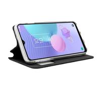 Custodia Flip Cover liscia nera per TCL 405