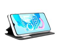 Custodia Flip Cover nera, fantastica e liscia, per Realme C11 2021