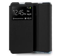 Custodia Flip Cover nera liscia e fresca per Oppo A73 5G