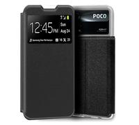 Custodia Flip Cover nera liscia e fresca per Xiaomi Poco X4 Pro 5G