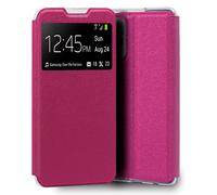 Custodia Flip Cover rosa tinta unita per Xiaomi Redmi Note 10 Pro