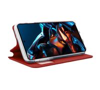 Custodia Flip Cover tinta unita rossa per Xiaomi Poco X5 Pro 5G