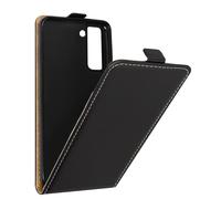 Custodia Flip Verticale per Galaxy S21 FE, Portacarte, Nera