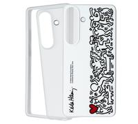 Custodia Flipsuit Serie Samsung Per Samsung Galaxy S25 - Bianca (Keith Haring)